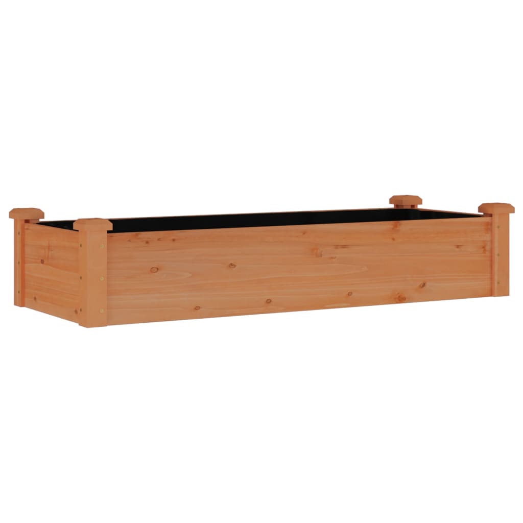 VidaXL Hochbeet mit Einsatz 120x45x25 cm Kiefernholz Braun