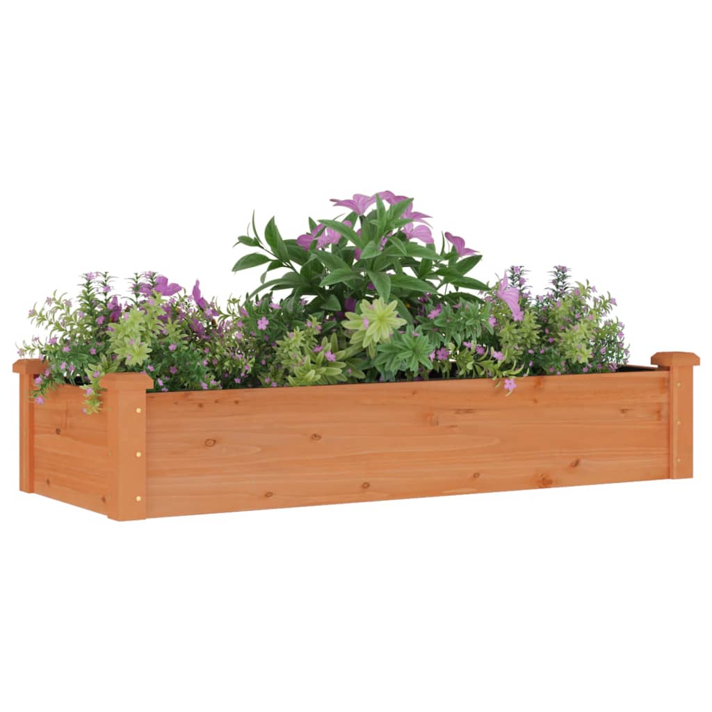 VidaXL Hochbeet mit Einsatz 120x45x25 cm Kiefernholz Braun