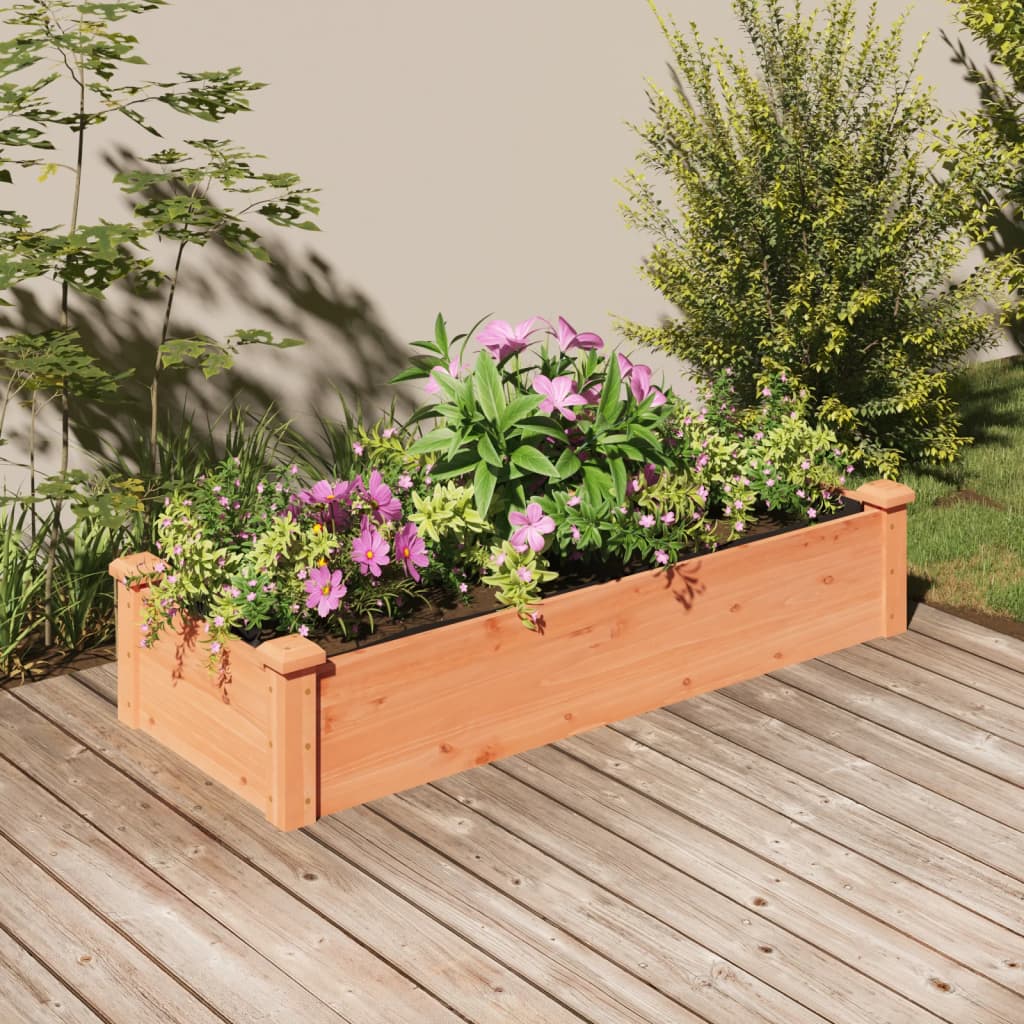 VidaXL Hochbeet mit Einsatz 120x45x25 cm Kiefernholz Braun