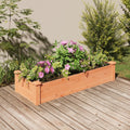 VidaXL Hochbeet mit Einsatz 120x45x25 cm Kiefernholz Braun