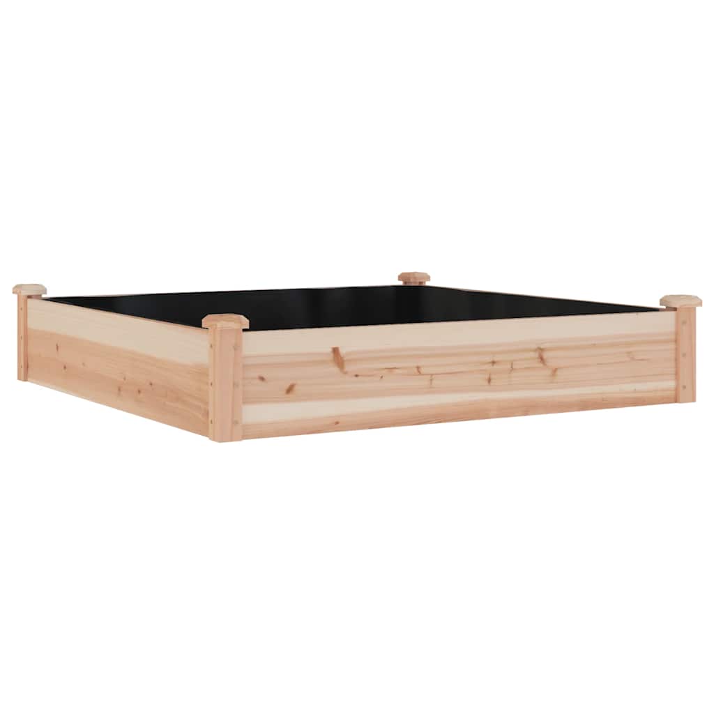 VIDAXL -Planzer mit 120x120x25 cm Festkieferholz angehoben