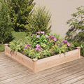 VIDAXL -Planzer mit 120x120x25 cm Festkieferholz angehoben