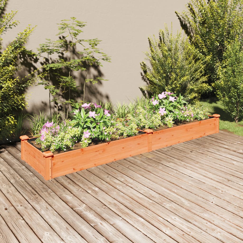 VIDAXL -Flanzer mit einer Auflagefläche von 240 x 60 x 25 cm Kiefernbraun engehoben