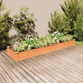 VIDAXL -Flanzer mit einer Auflagefläche von 240 x 60 x 25 cm Kiefernbraun engehoben