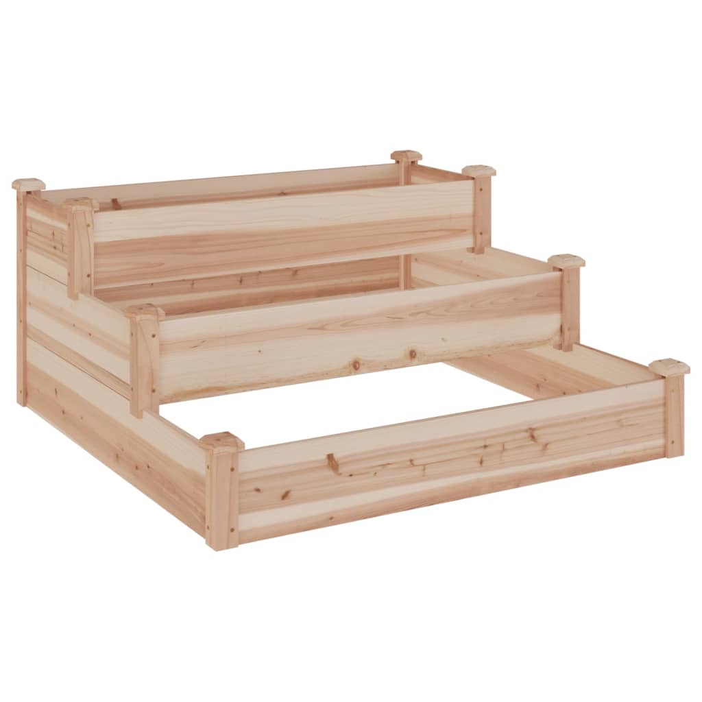 VIDAXL -Planzer mit 120x120x56 cm Festkieferholz angehoben