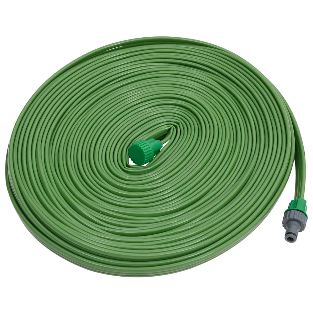 VidaXL 3-Rohr-PVC-Sprühschlauch 7,5 m grün