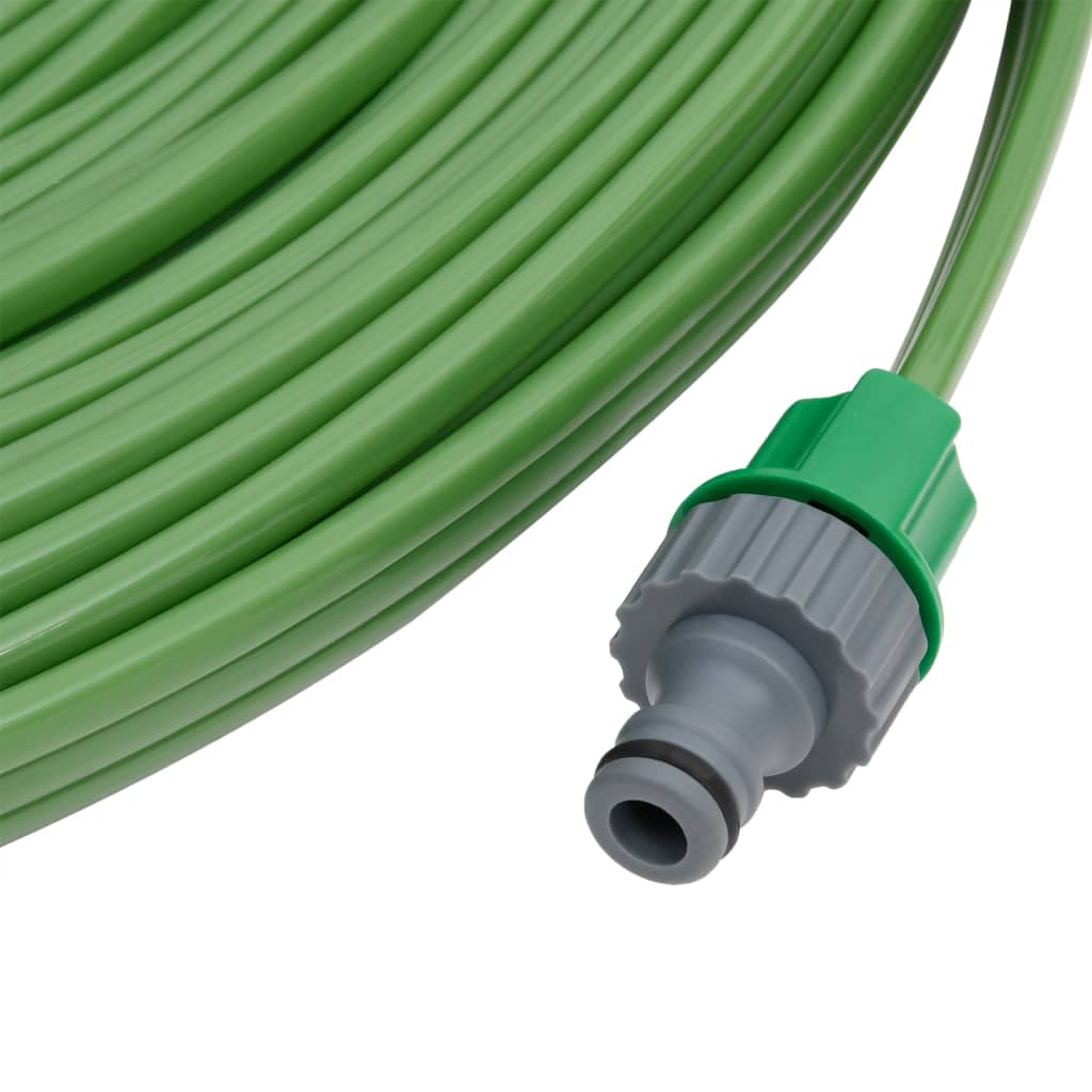 VidaXL 3-Rohr-PVC-Sprühschlauch 7,5 m grün