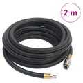 Vidaxl luchtslang hybride 0,6'' 2 m rubber en pvc zwart