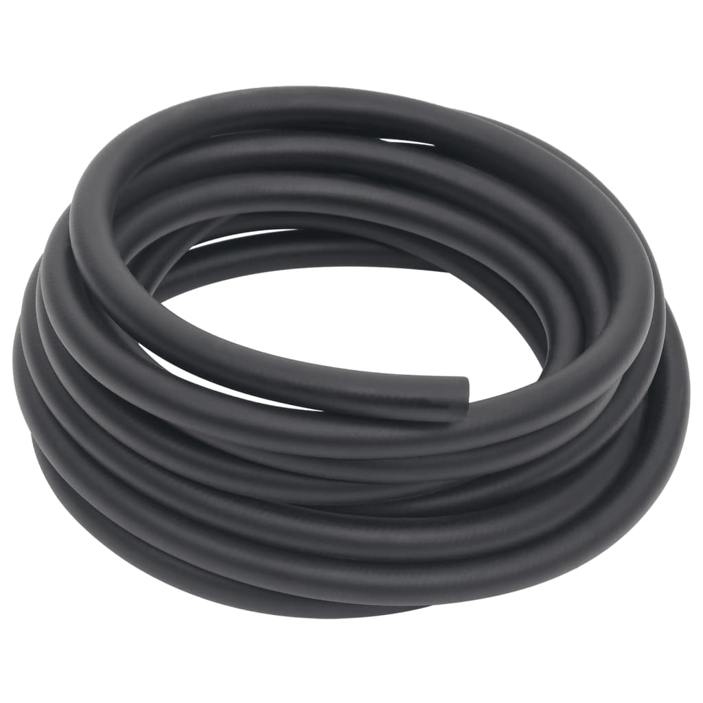 Vidaxl luchtslang hybride 0,6'' 5 m rubber en pvc zwart