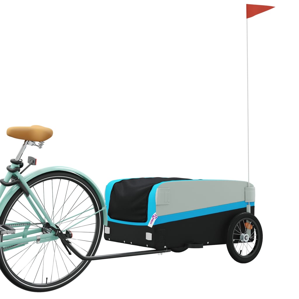 Vidaxl Fahrradanhänger 45 kg Anforderungen schwarz und blau