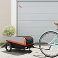 Vidaxl-Fahrradanhänger 30 kg Weiß und Orange