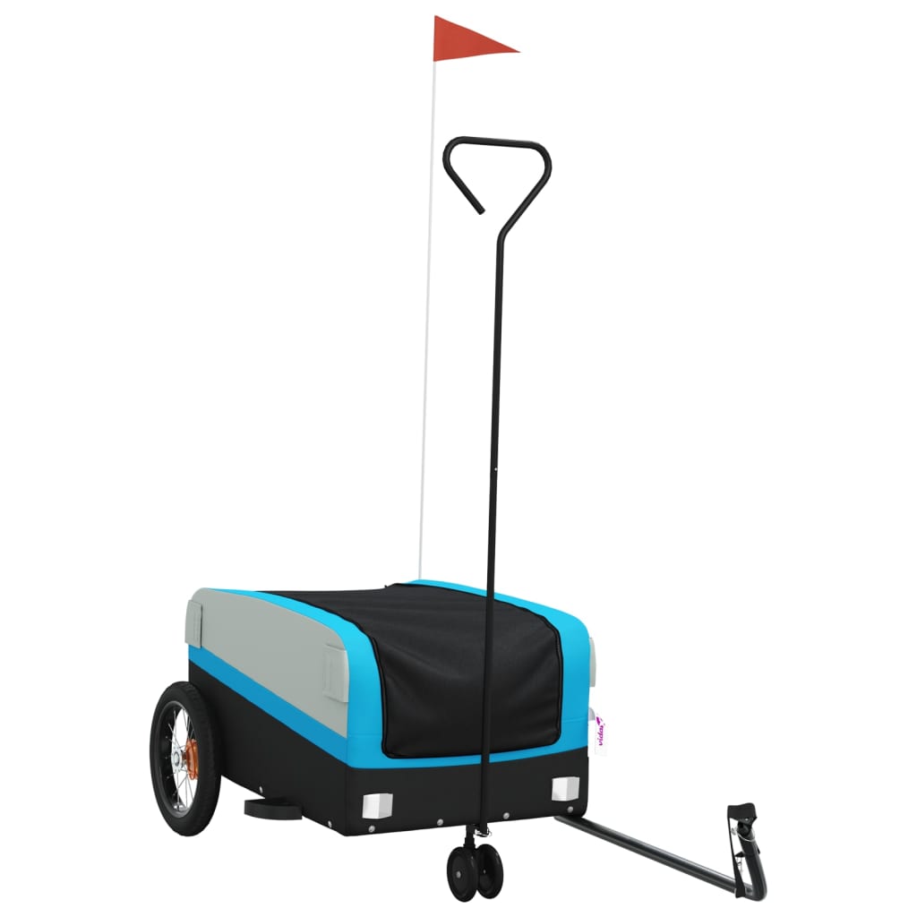 Vidaxl Fahrradanhänger 30 kg Anforderungen schwarz und blau