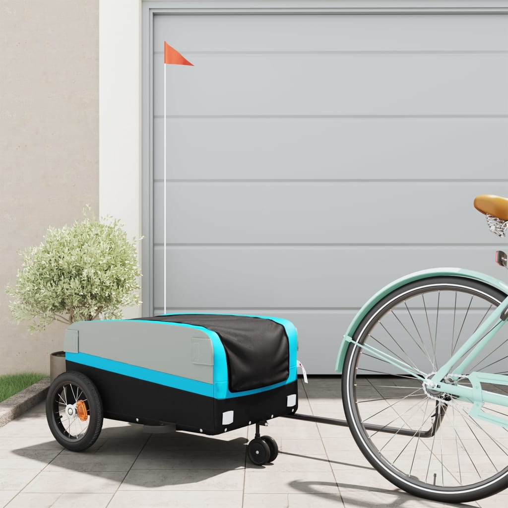 Vidaxl Fahrradanhänger 30 kg Anforderungen schwarz und blau