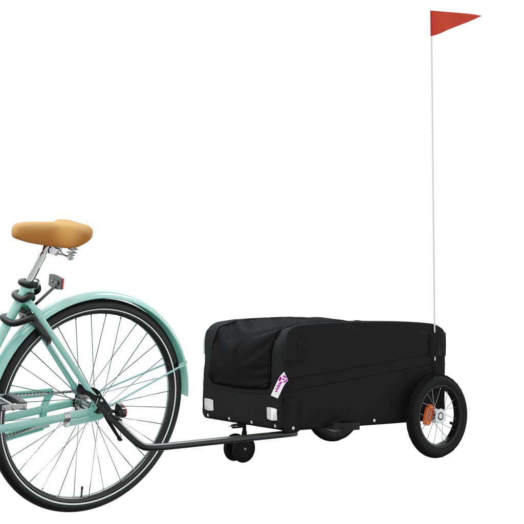 Vidaxx Fahrradanhänger 30 kg Eisenschwarz