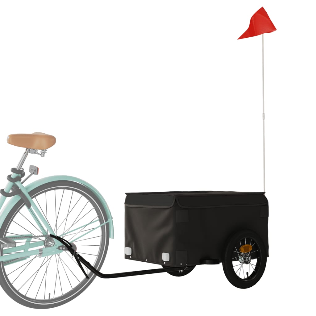 Vidaxx Fahrradanhänger 30 kg Eisenschwarz