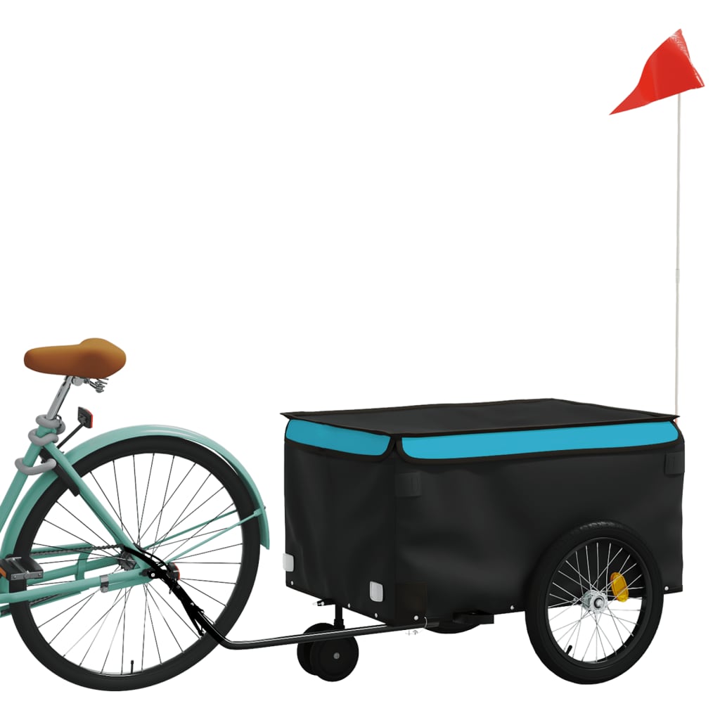Vidaxl Fahrradanhänger 30 kg Anforderungen schwarz und blau