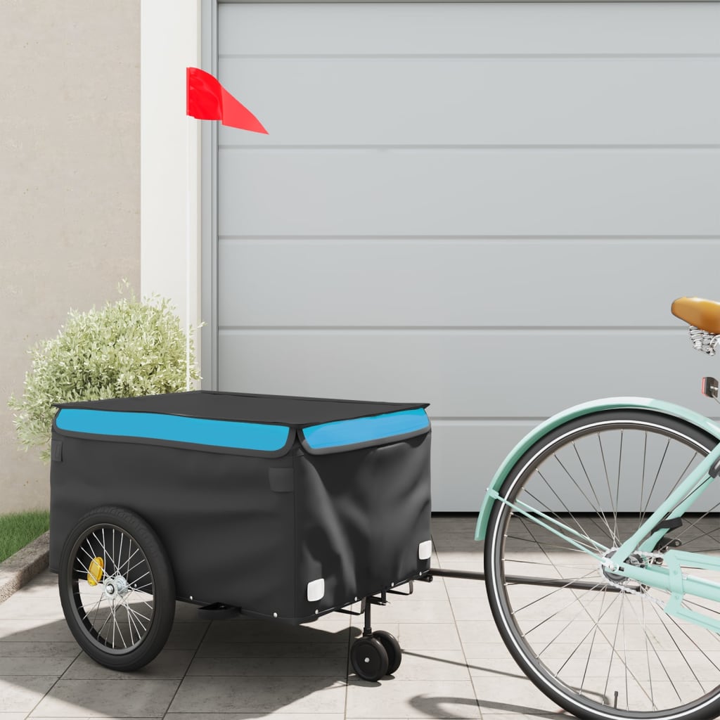 Vidaxl Fahrradanhänger 30 kg Anforderungen schwarz und blau