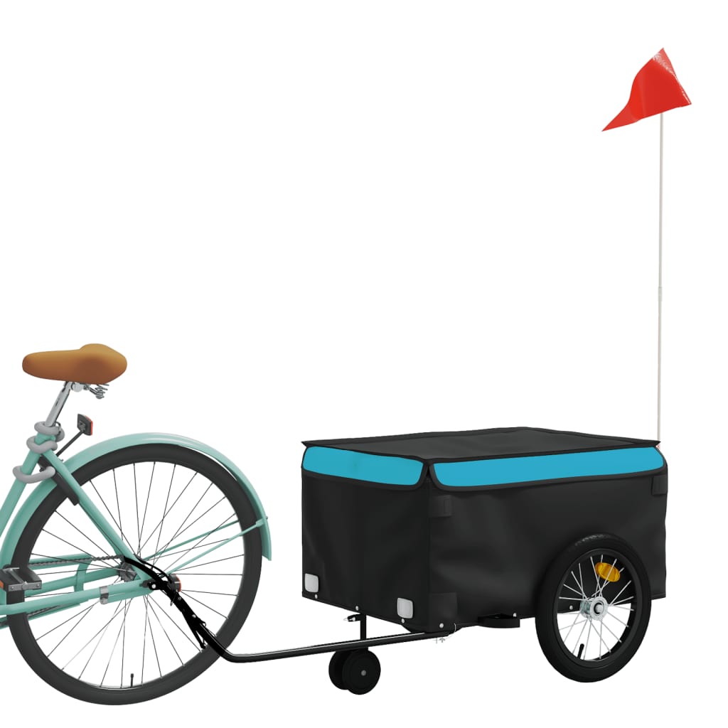 Vidaxl Fahrradanhänger 45 kg Anforderungen schwarz und blau