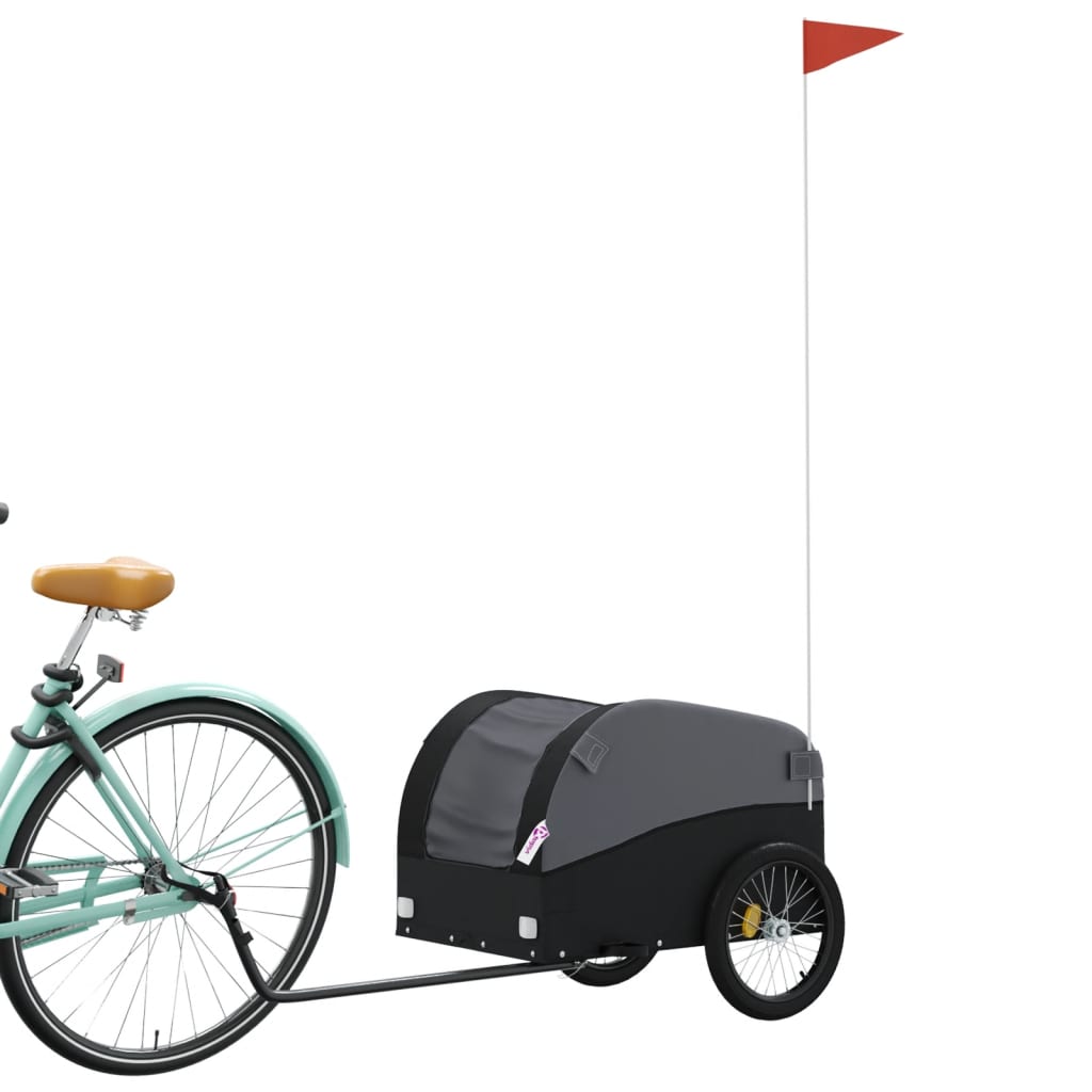 Vidaxx Fahrradanhänger 30 kg Eisenschwarz