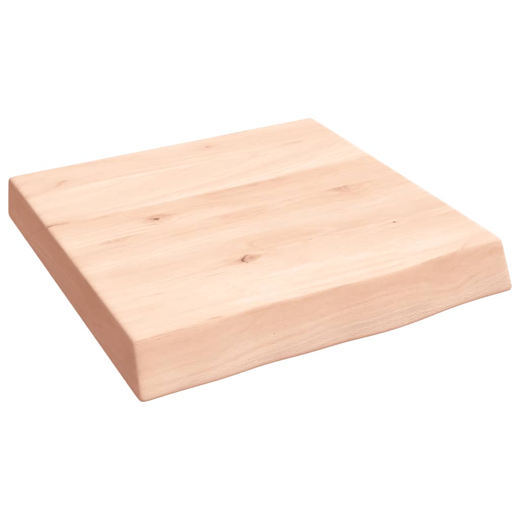 VidaXL Waschtischplatte 40x40x(2-6) cm unbehandeltes Massivholz