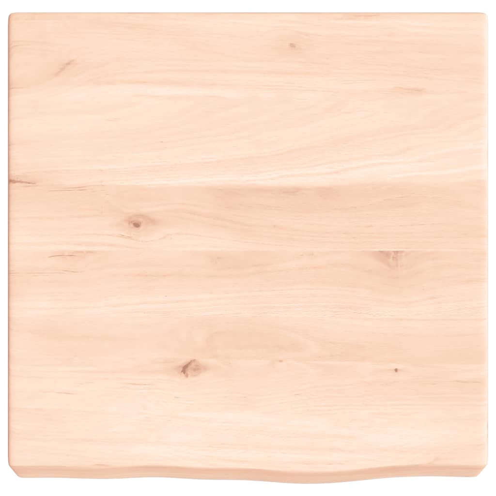 VidaXL Waschtischplatte 40x40x(2-6) cm unbehandeltes Massivholz