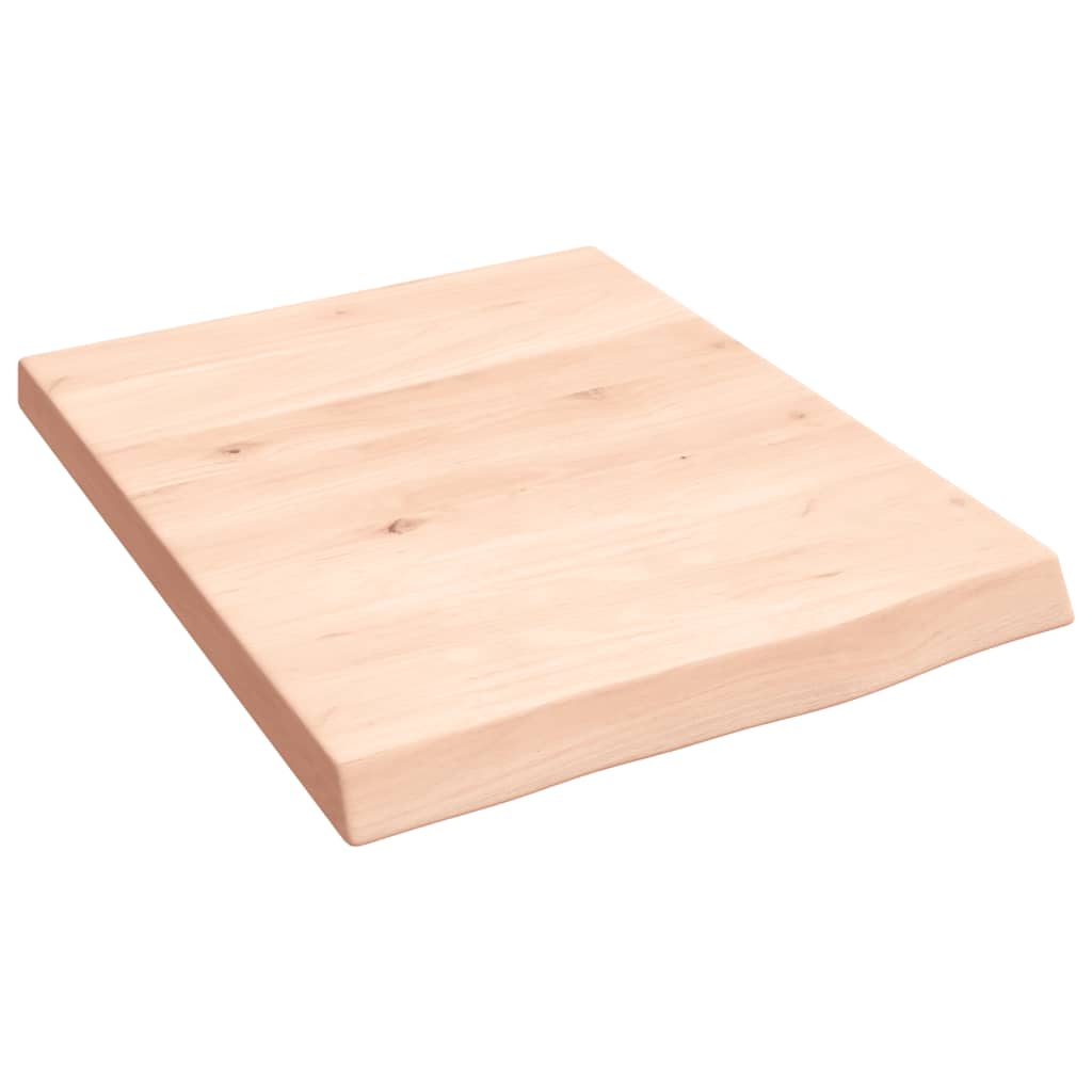 VidaXL Waschtischplatte 40x50x(2-4) cm unbehandeltes Massivholz