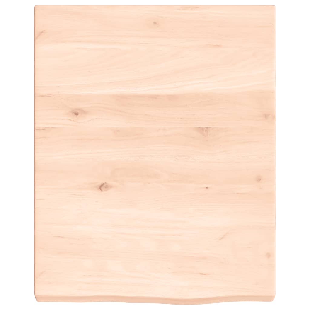 VidaXL Waschtischplatte 40x50x(2-4) cm unbehandeltes Massivholz