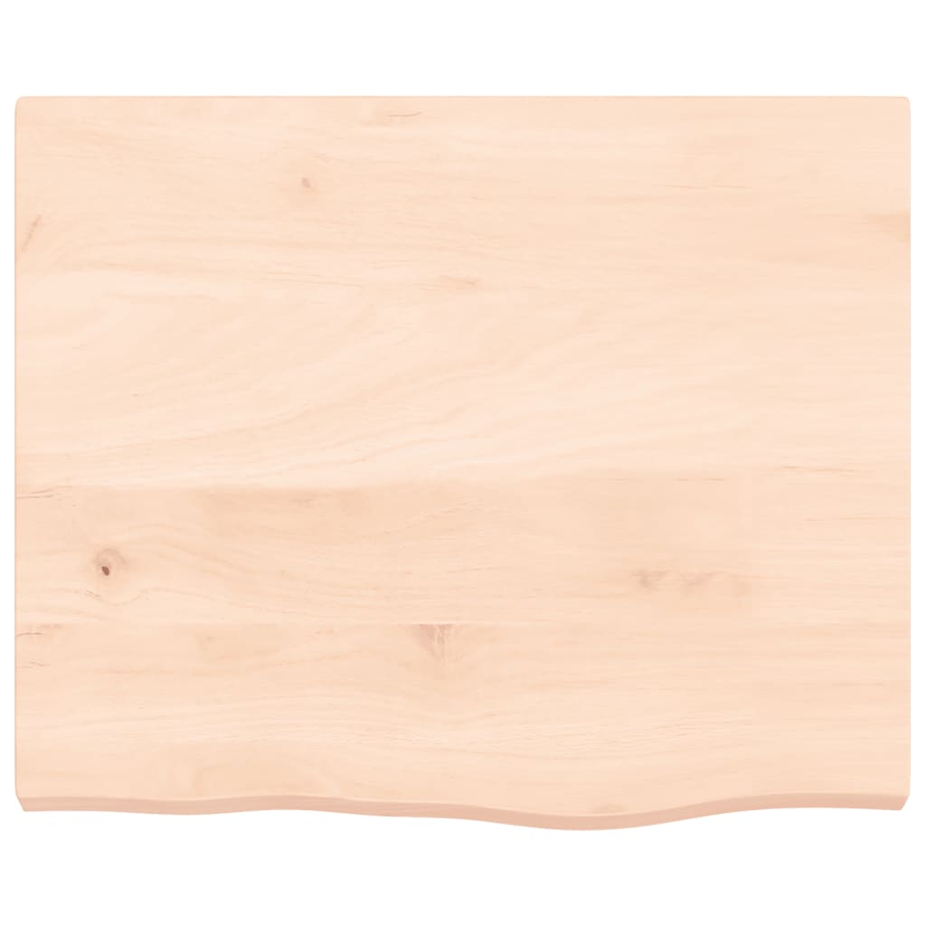 Vidaxl wastafelblad 60x50x(2-4) cm onbehandeld massief hout