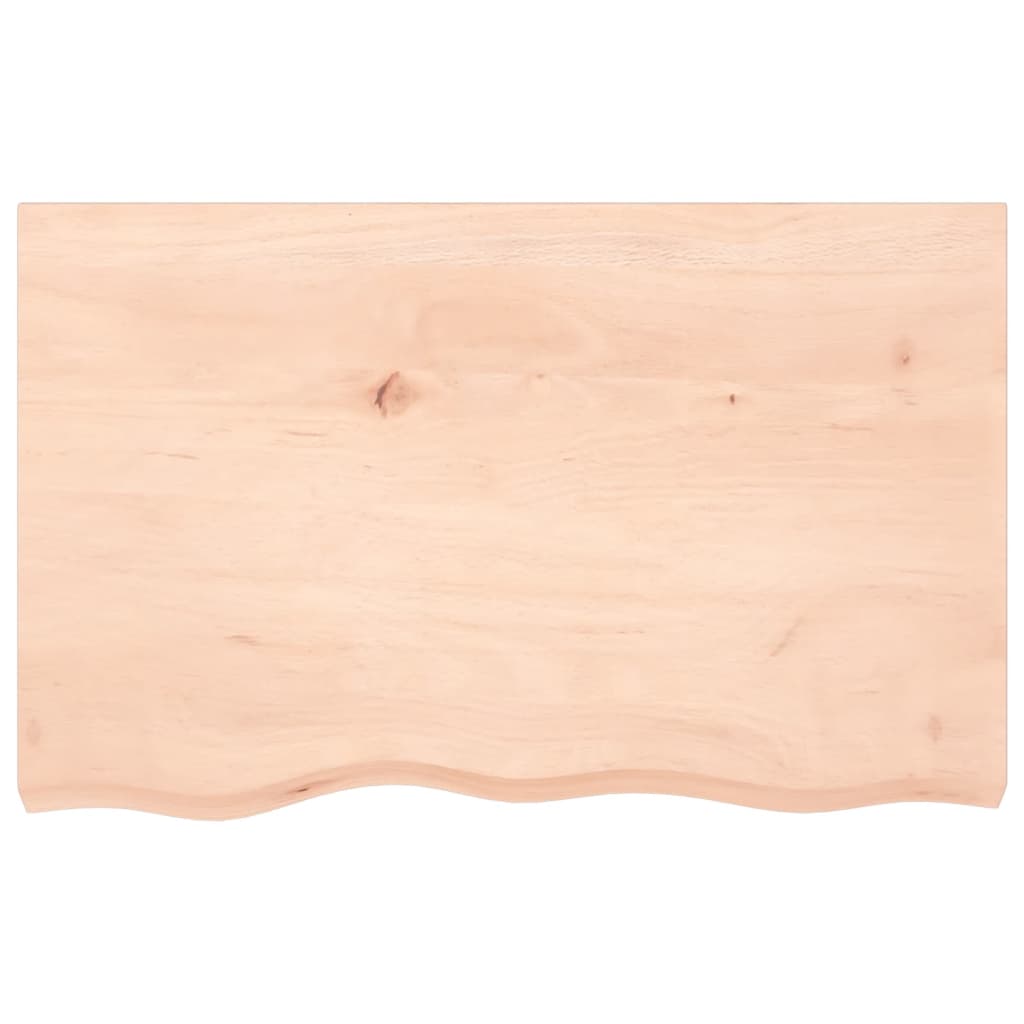 Vidaxl wastafelblad 80x50x(2-6) cm onbehandeld massief hout