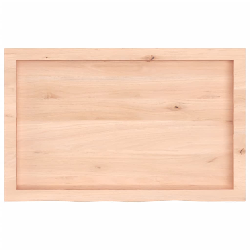 Vidaxl wastafelblad 80x50x(2-6) cm onbehandeld massief hout