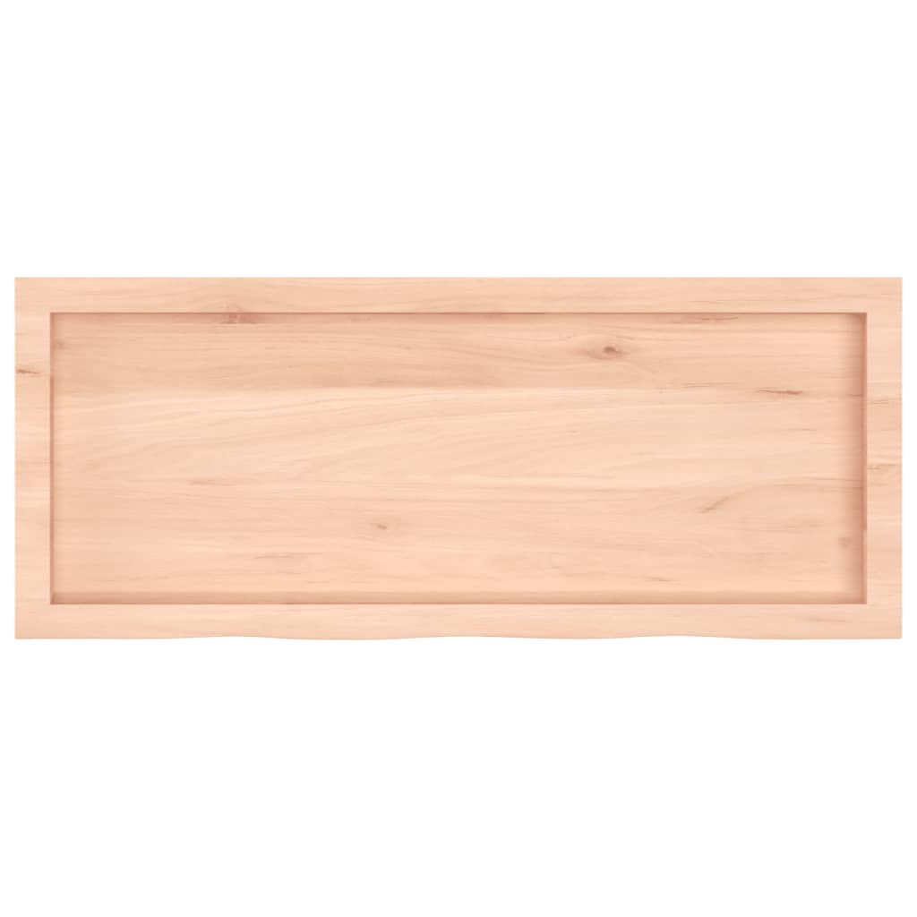 Vidaxl wastafelblad 100x40x(2-4) cm onbehandeld massief hout