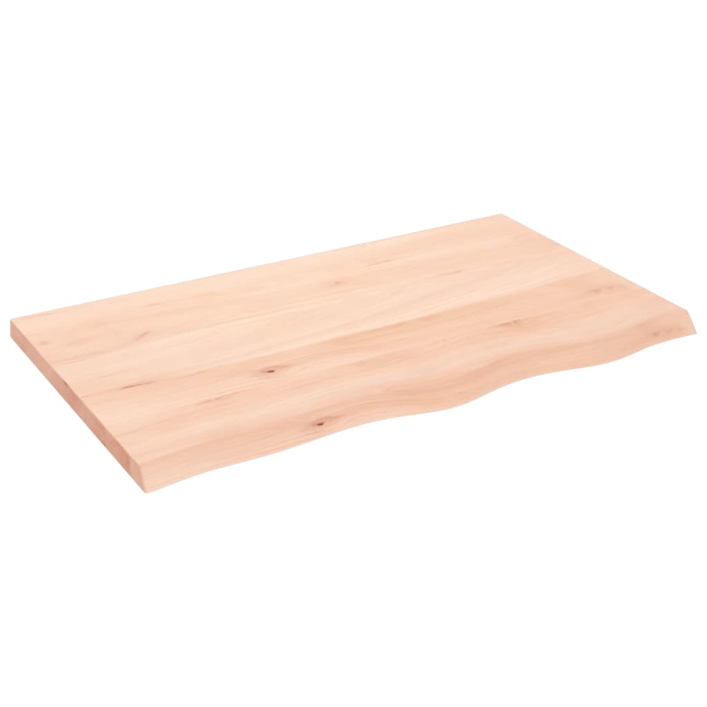 VIDAXL Waschtischplatte 100x60x (2-4) cm unbehandeltes festes Holz