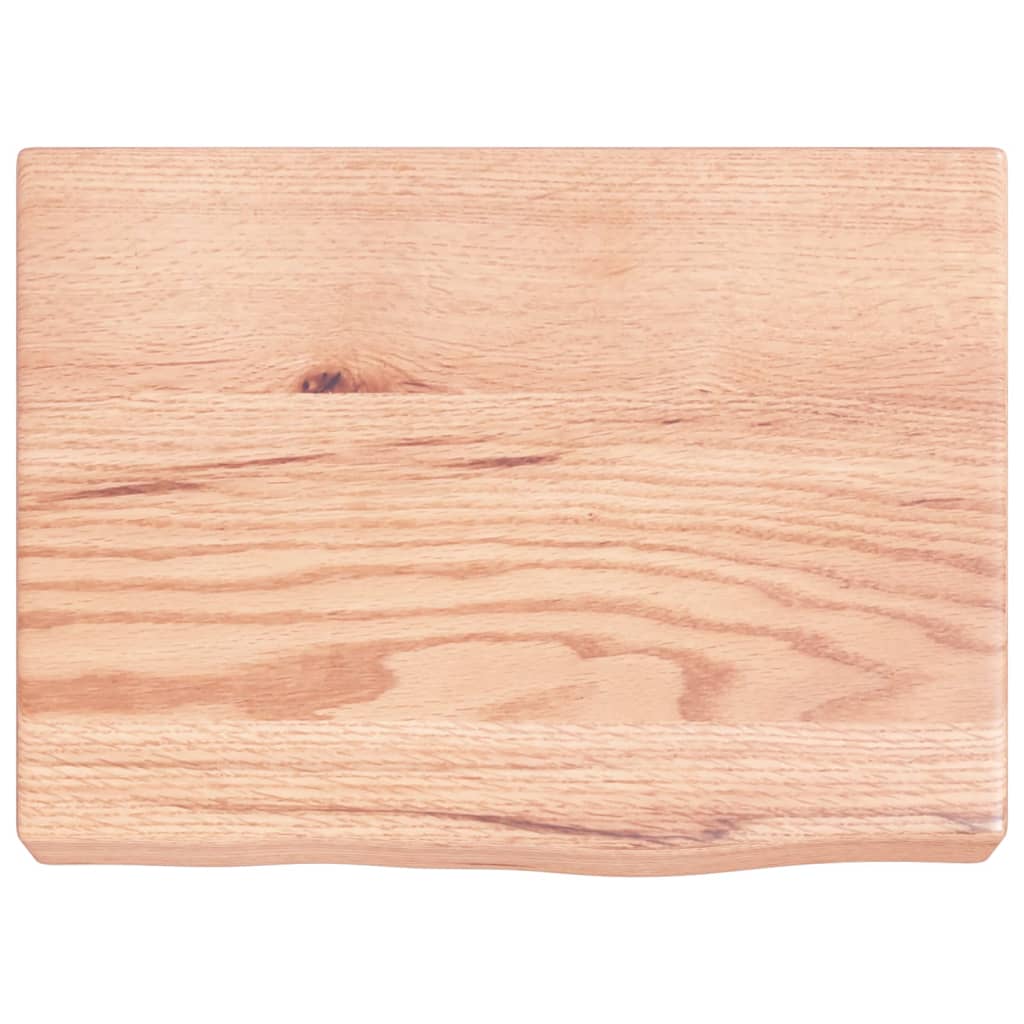 VidaXL Waschtischplatte 40x30x(2-6) cm, behandeltes Massivholz, hellbraun