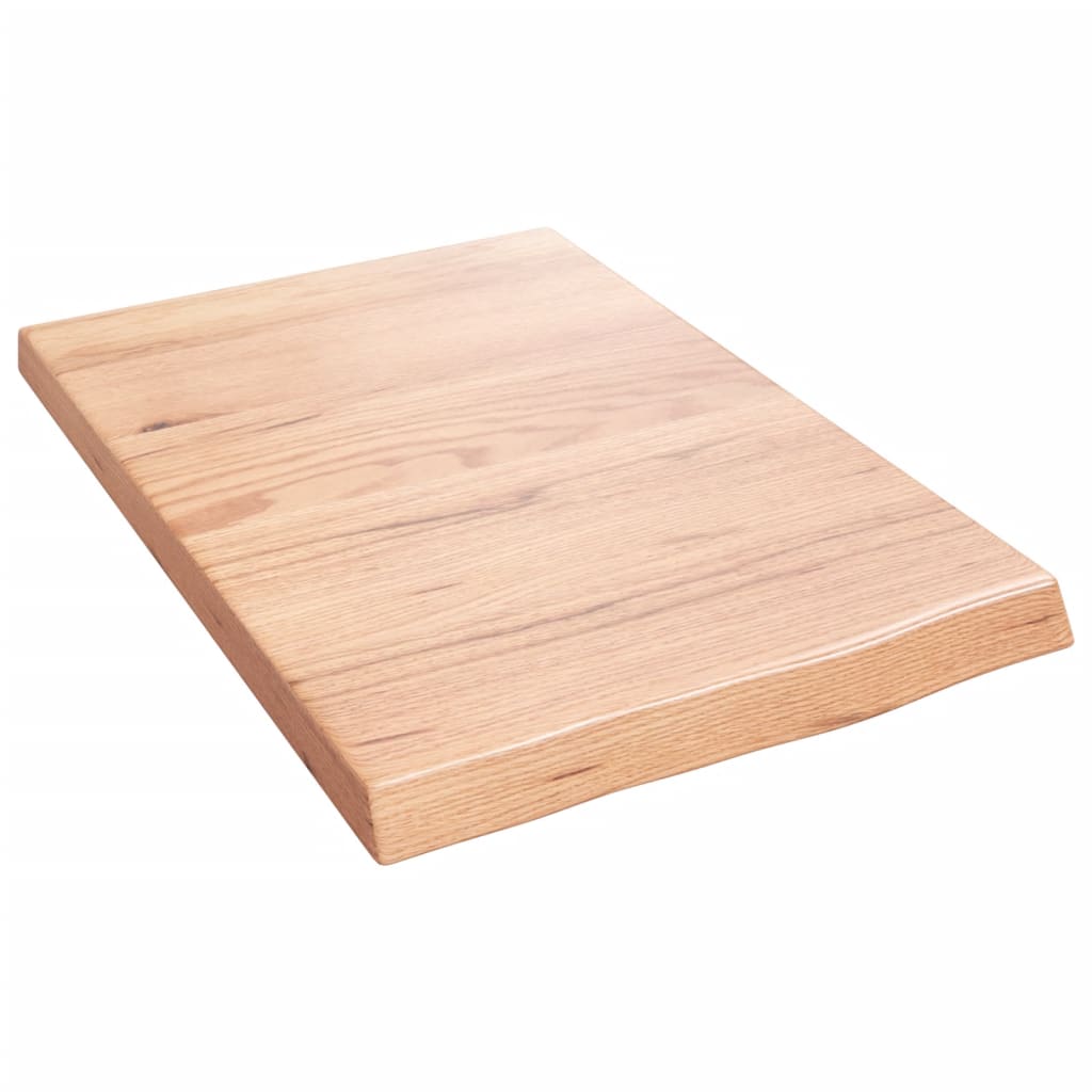 VIDAXL Waschtisch 40x60x (2-4) cm Behandlungsmatten massiv Holz hellbraun