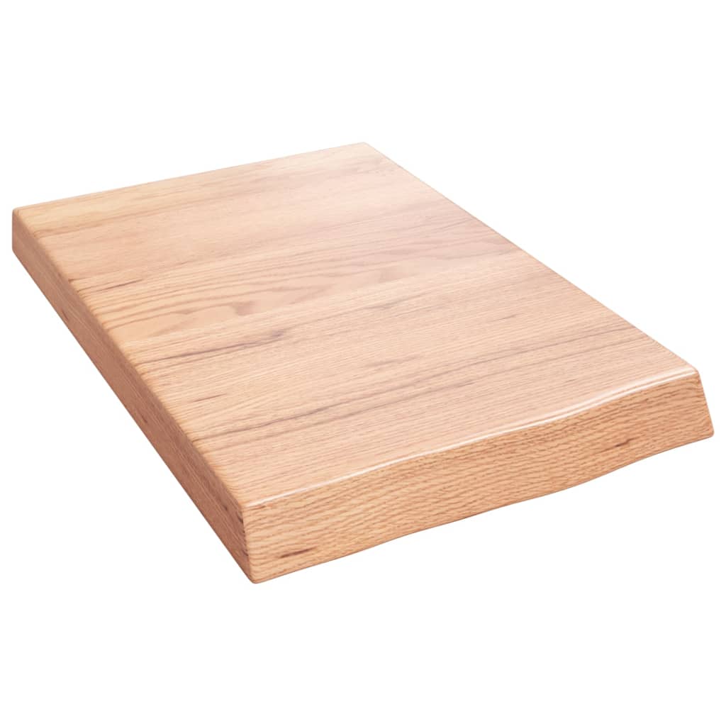 VIDAXL Waschtisch 40x60x (2-6) cm Behandlungsmatten massiv Holz hellbraun