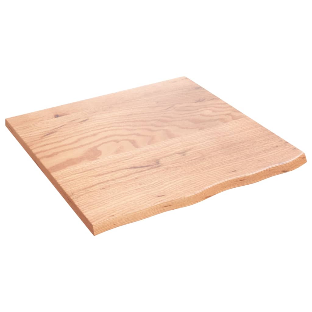 VIDAXL WASCHBECKEN-Blatt 60x60x2 Behandlung massiv Holz hellbraun