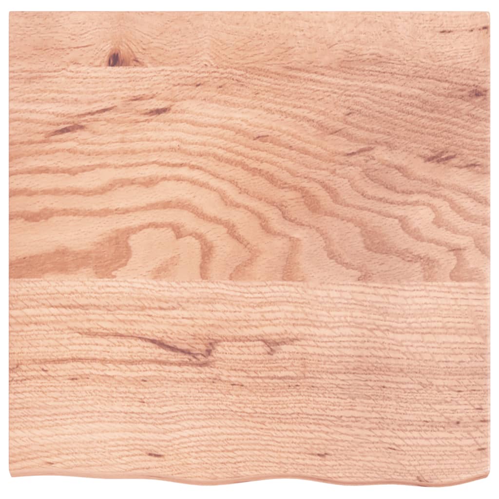 VIDAXL WASCHBECKEN-Blatt 60x60x2 Behandlung massiv Holz hellbraun