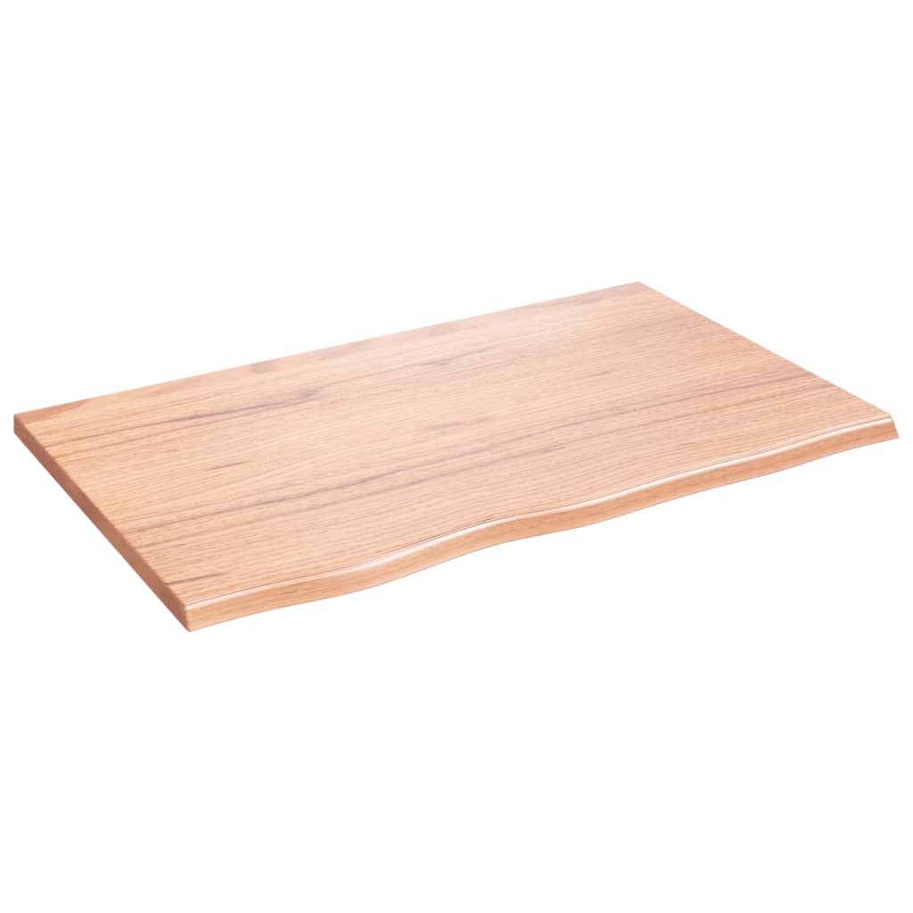 VIDAXL Waschtisch 80x50x2 Behandlungsmatten massiv Holz hellbraun
