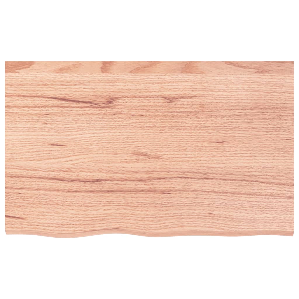 VIDAXL Waschtisch 80x50x2 Behandlungsmatten massiv Holz hellbraun
