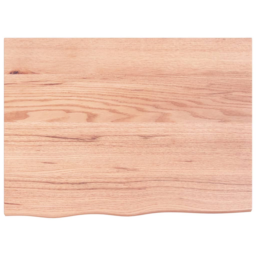 VIDAXL Waschtisch 80x60x (2-6) cm Behandlungsmatten massiv Holz hellbraun