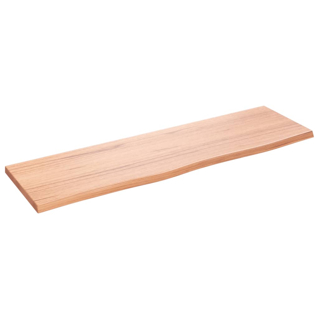 VidaXL Waschtischplatte 100x30x2 cm, behandeltes Massivholz, hellbraun