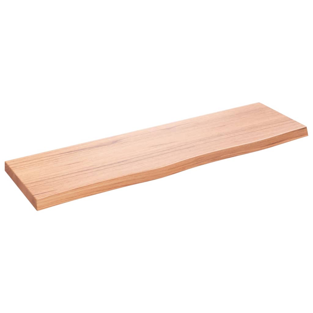 VIDAXL Waschtisch 100 x 30 x (2–4) cm, Behandlungsmatten, Massivholz, hellbraun