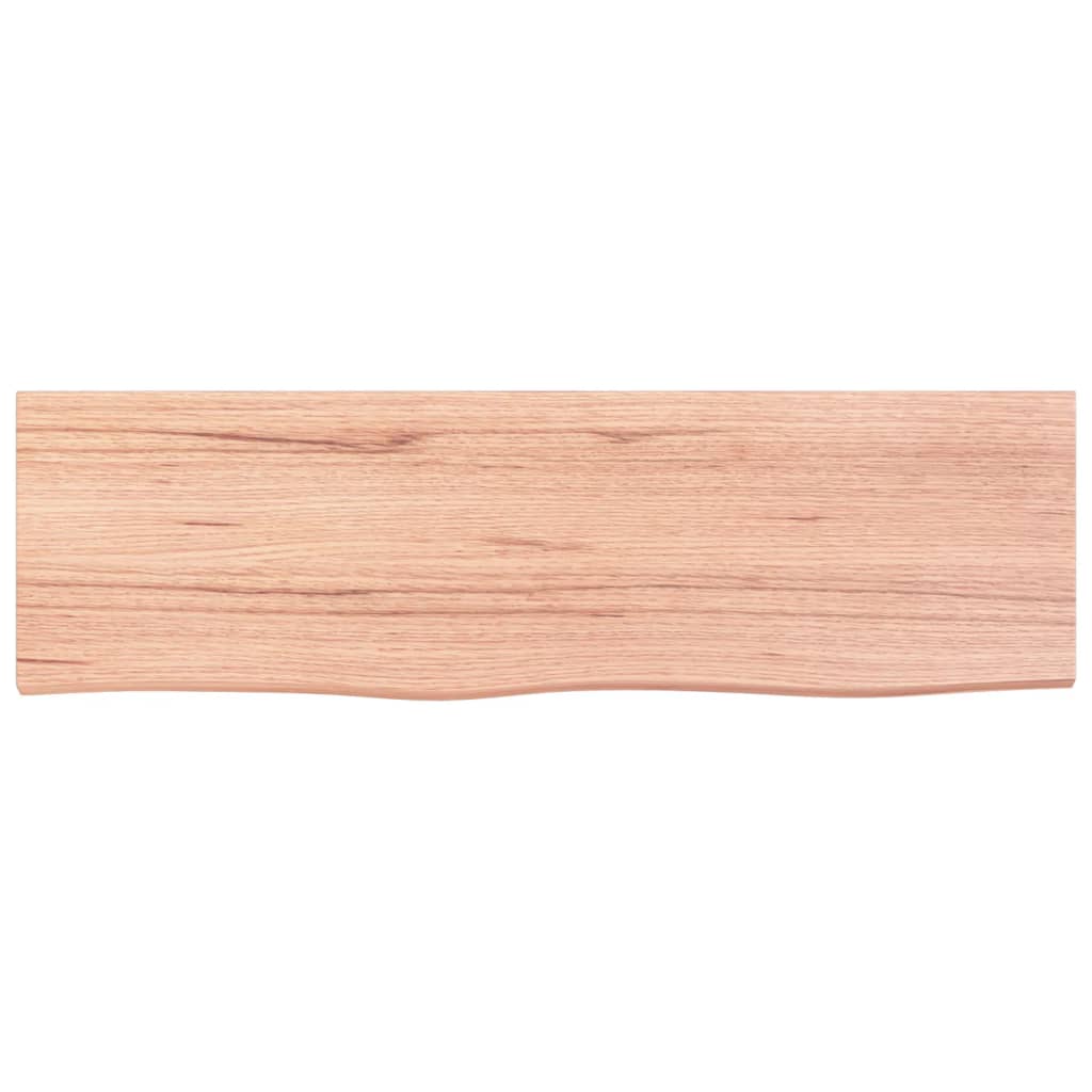 VIDAXL Waschtisch 100 x 30 x (2–4) cm, Behandlungsmatten, Massivholz, hellbraun