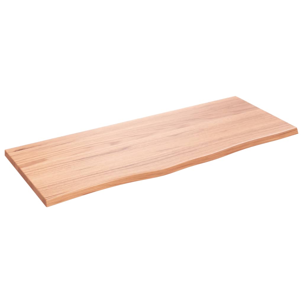VIDAXL Waschtisch 100x40x2 Behandlungsmatten massiv Holz hellbraun