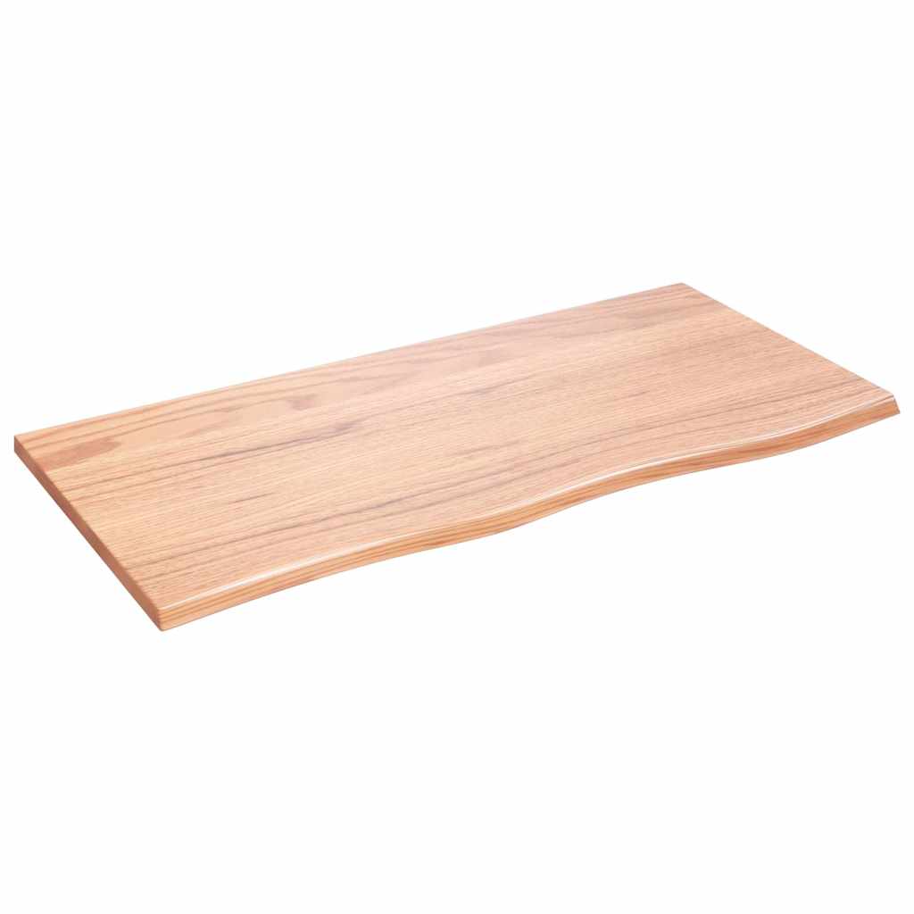 VIDAXL Waschtisch 100x50x2 Behandlungsmatten massiv Holz hellbraun