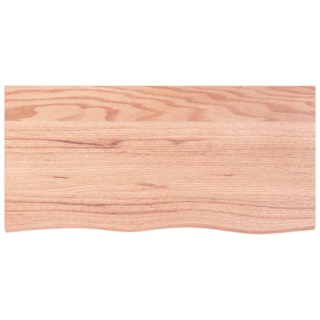 VIDAXL Waschtisch 100x50x2 Behandlungsmatten massiv Holz hellbraun