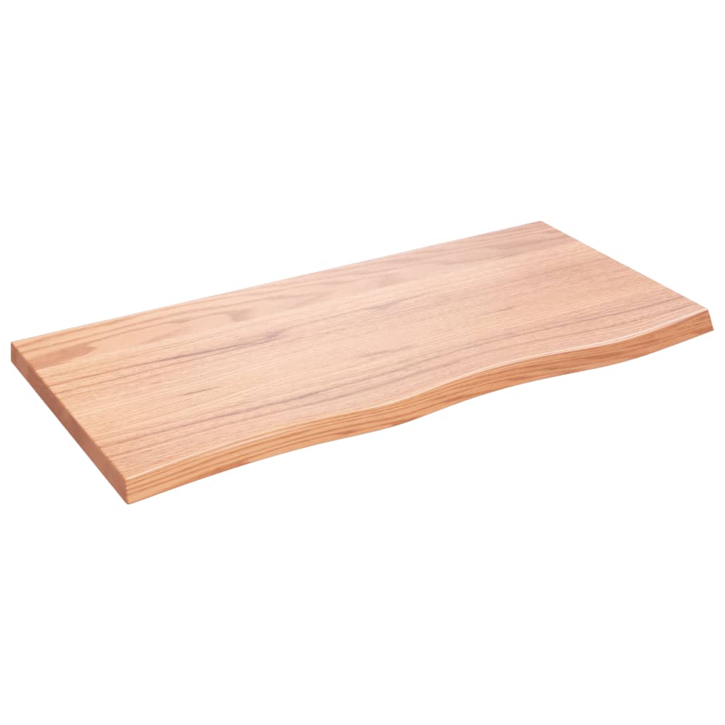 VIDAXL Waschtisch 100 x 50 x (2–4) cm, Behandlungsmatten, Massivholz, hellbraun
