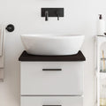 VidaXL Waschtischplatte 40x60x2 cm, behandeltes Massivholz, dunkelbraun