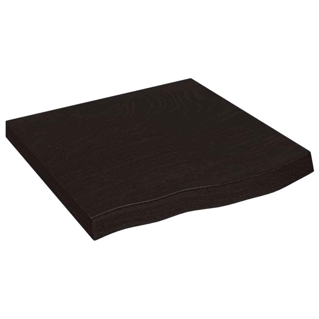 VIDAXL WASCHBAIN Blatt 60x60x (2-6) CM behandelt massives Holz dunkelbraun