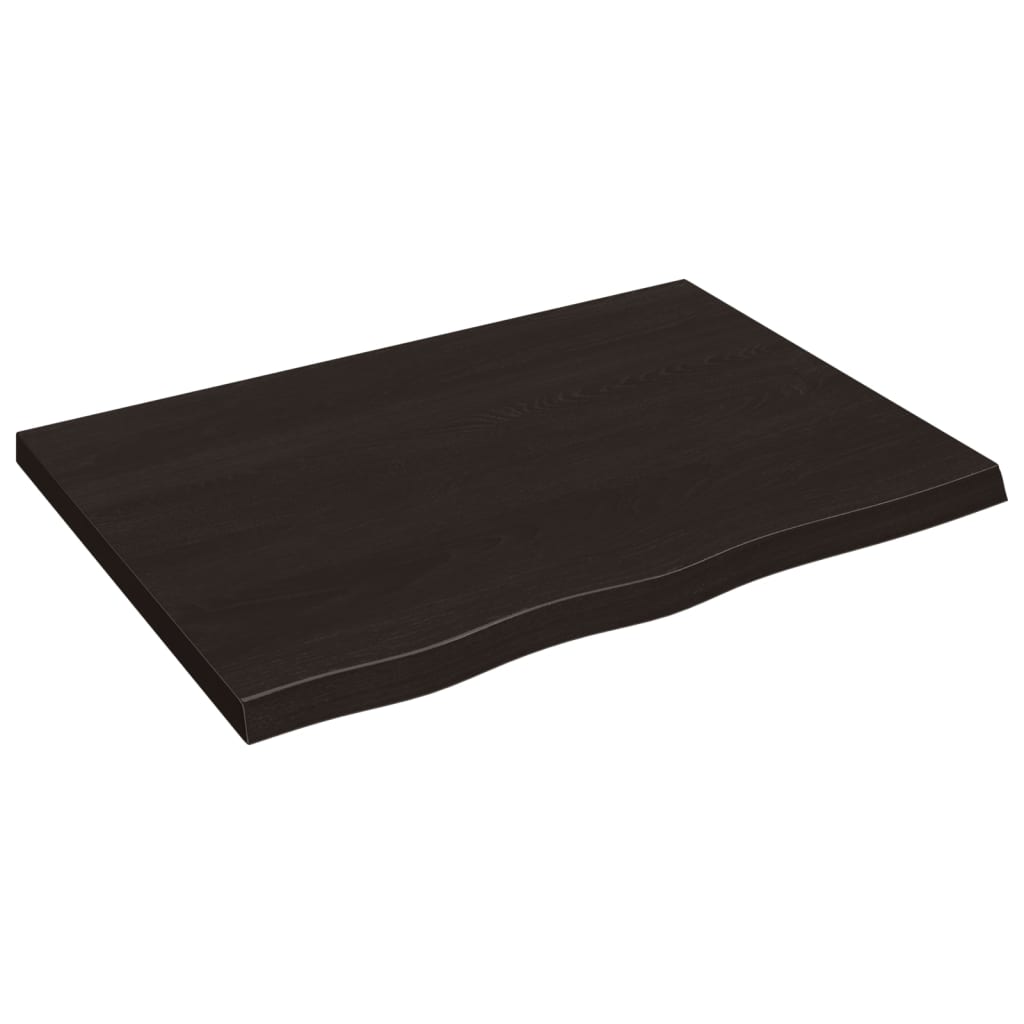 VIDAXL WASCHBAIN Blatt 80x60x (2-4) CM behandelt massives Holz dunkelbraun
